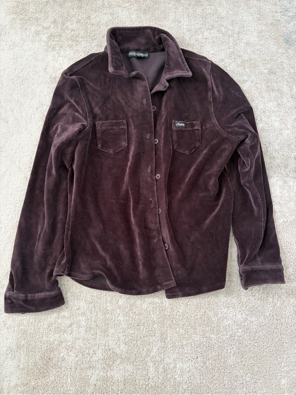 Vintage Indian Motorcycle button up women’s